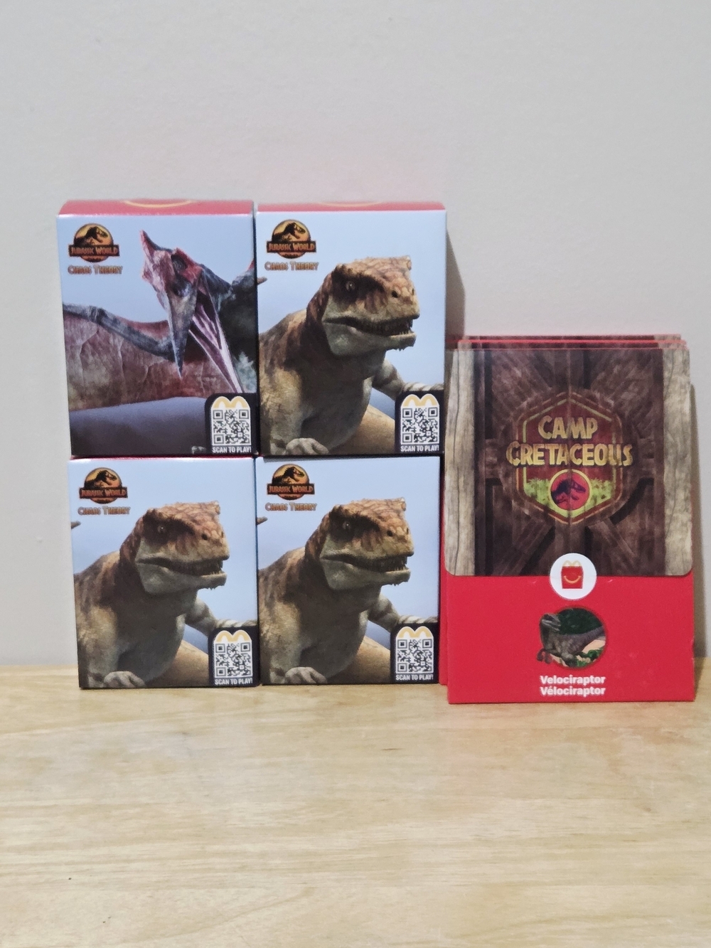 Jurassic World 7pc McDonald's Toy Set - Dinosaurs